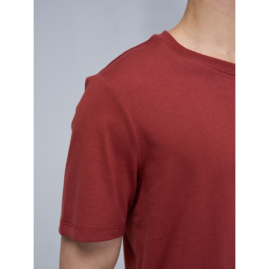 Áo Thun Cộc Tay Nam YODY, Áo Phông TShirt Nam Vải trơn in logo yody basic chất vải cotton mát mẻ, dáng thể thao TSM5203