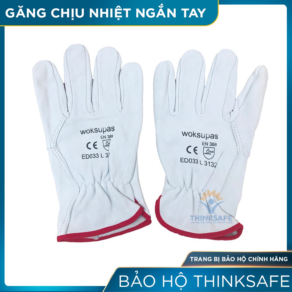 Găng tay chịu nhiệt Thinksafe, bao tay lao động hàn tig, chống nóng, ôm tay dễ thao tác, thợ hàn chuyên dùng - Woksupas