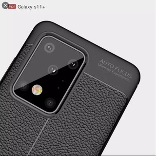 Galaxy S20 Ultra_Ốp lưng dẻo vân da Auto Focus chống sốc