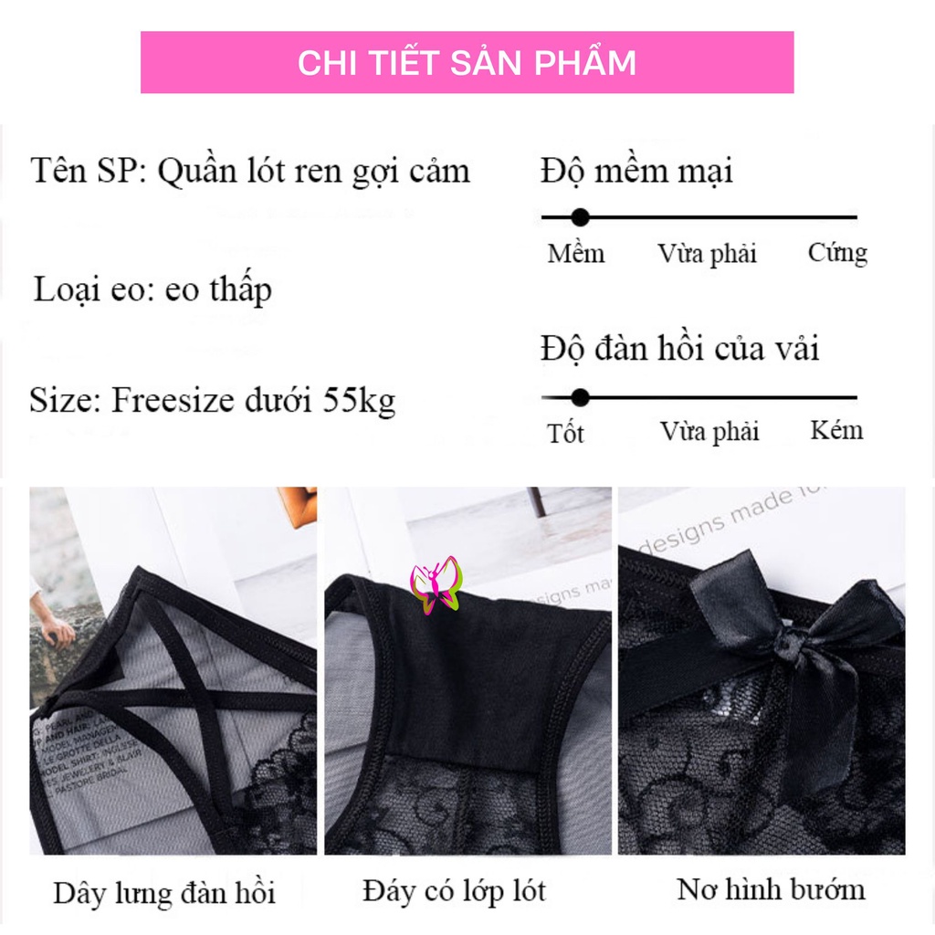 Quần lót nữ sexy ren dây kiểu trẻ trung, thoải mái, thoát mát  Anna Shop