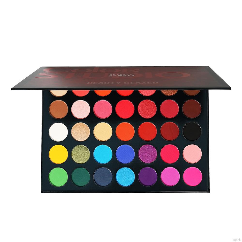 BEAUTY GLAZED New 35 Colors Matte Glitter Eyeshadow Palette