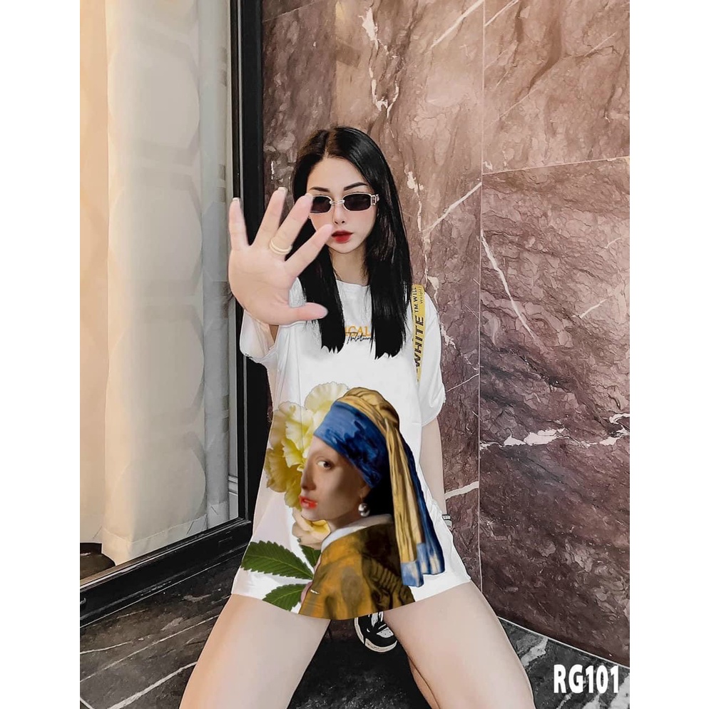 [SIÊU PHẨM]Áo thun loang CÔ GÁI siêu cute form lớn NG28221