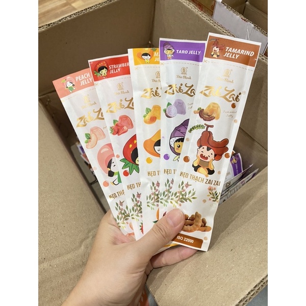 1Kg Thạch Zai Zai Mẫu Mới Mix Đủ Vị - Hàng Chuẩn Công Ty - Date Mới