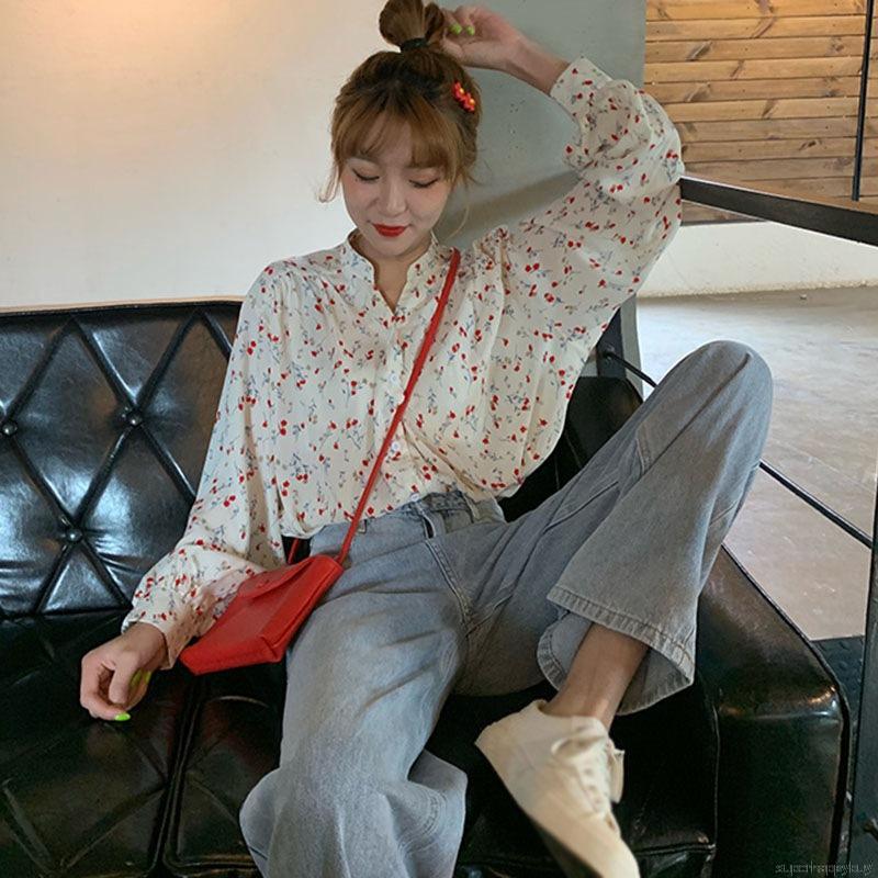 Quần Jean Ống Rộng Lưng Cao Cá Tính Theo Phong Cách Hàn Quốc Dành Cho Nữ