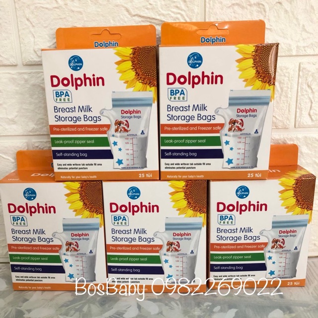 Túi trữ sữa Dolphin 25 tờ