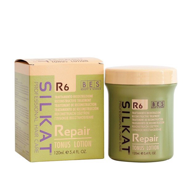 Huyết thanh và phục hồi cân bằng tóc Bes Hergen Silkat Repair R6 Tonus Lotion 12mlx10