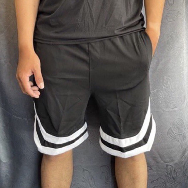 Quần Sort Unisex - Quần Sort Thể Thao Nam Nữ Viền Chữ V Có 2 Line Cá Tính, Năng Động, Đá Banh, Gym, Đi Biển | BigBuy360 - bigbuy360.vn