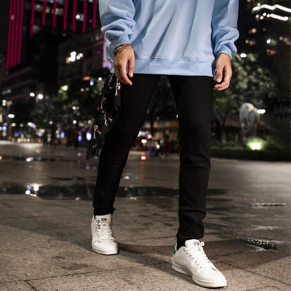 Quần Jean Skinny Màu Đen