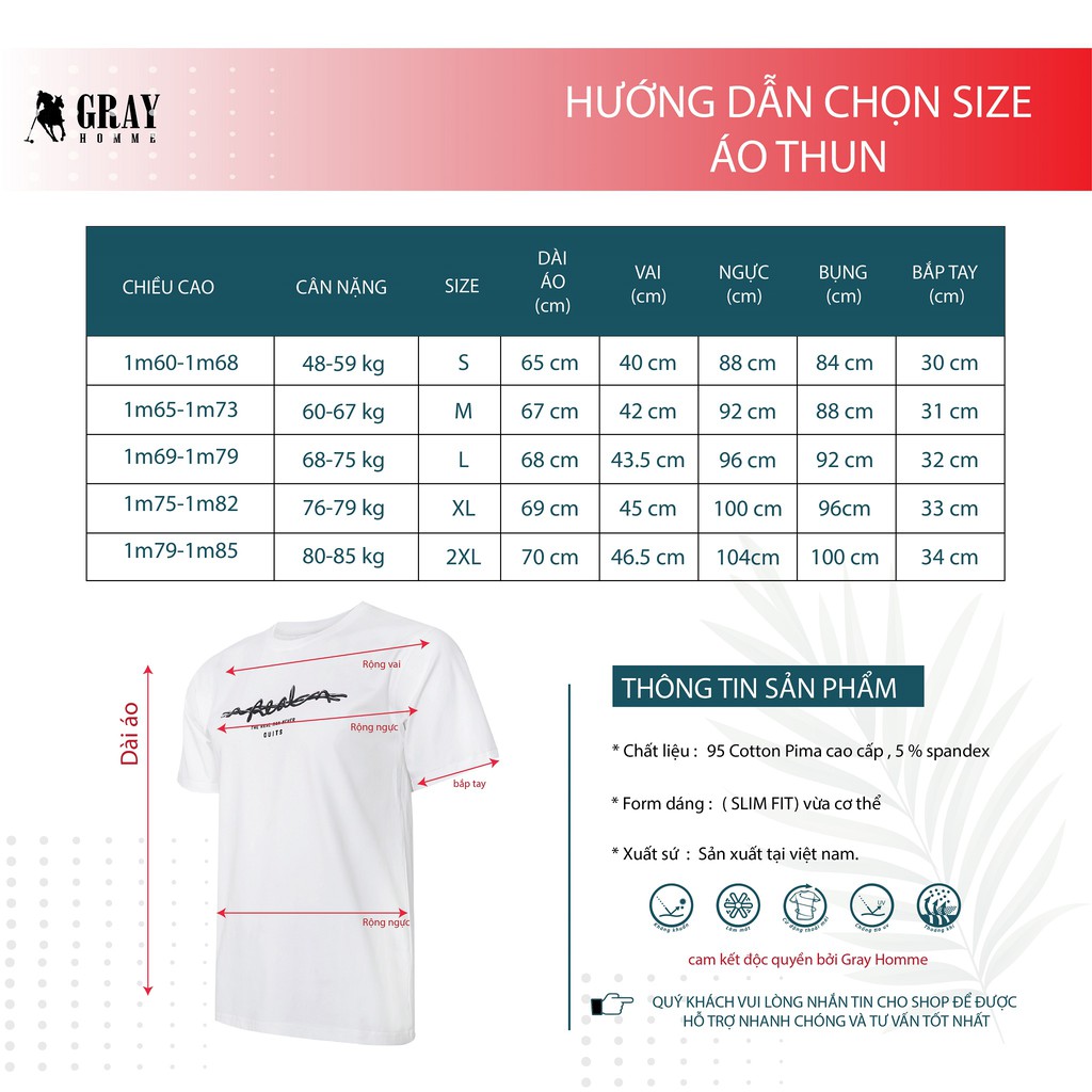 Áo thun nam cổ tròn vải Cotton xuất xịn,chuẩn form,trẻ trung, năng động - GRAYHOMME TSG102