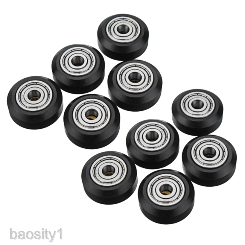 Set 10 bánh xe ròng rọc lớn có vòng bi bằng POM cho lỗ chữ V máy in 3D