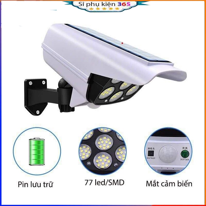 Đèn Led Năng Lượng Mặt Trời Giả Camera Cảm Biến Chuyển Động