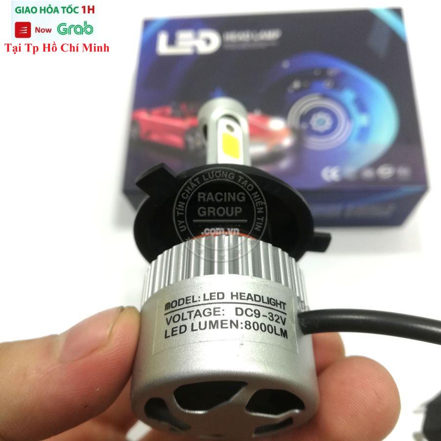 Đèn Pha H4 8000 Lumen Pha Led Gắn Xe Xe Máy Siêu Sáng 1 Bóng