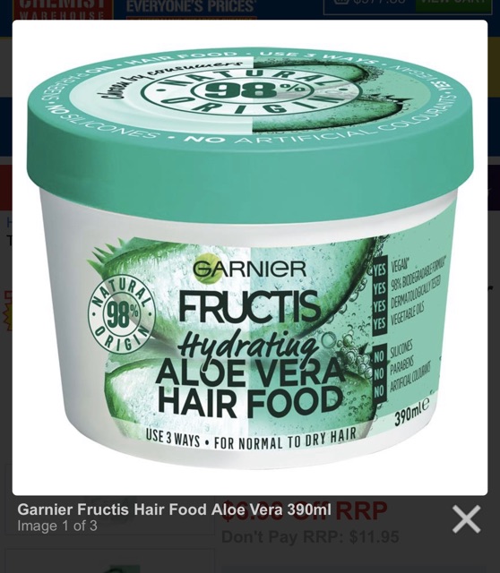 Ủ tóc Garnier Fructis hủ 390ml hàng xách tay Úc có bill đầy đủ | BigBuy360 - bigbuy360.vn