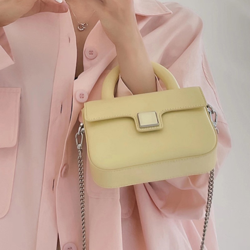 Túi Đeo Chéo mini Phối Dây Đeo Sợi Xích Thời Trang Cao Cấp Sang Trọng Cho Nữ