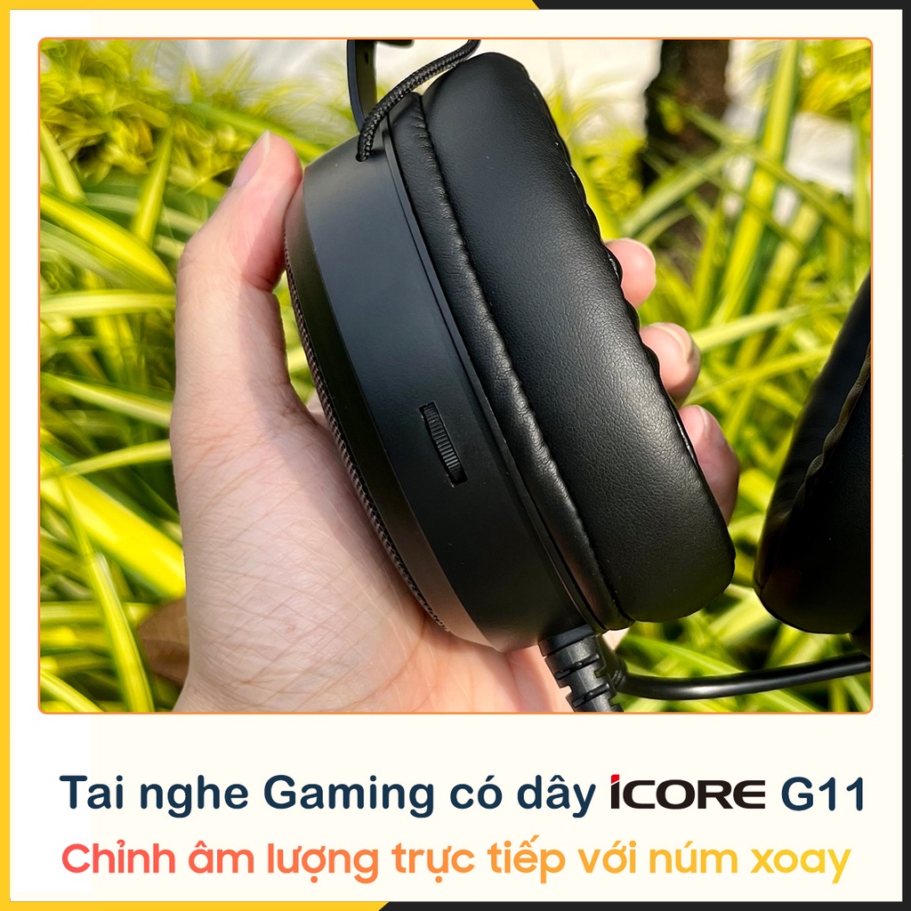 Tai nghe chụp tai Gaming có dây iCore G11