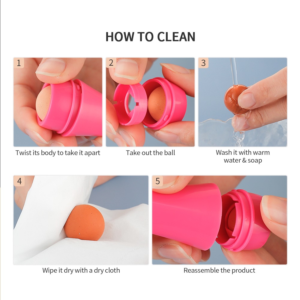 Cây lăn đá núi lửa FOREVERLILY chăm sóc da mặt tiện dụng