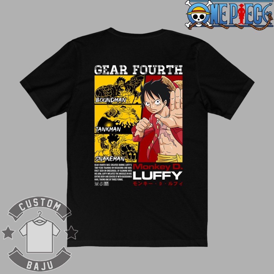 BÁN CHẠY (SALE HOT) Áo thun in hình Monkey D. Luffy Gear Fourth Anime One Piece độc đẹp áo mát chất xịn 💥💥