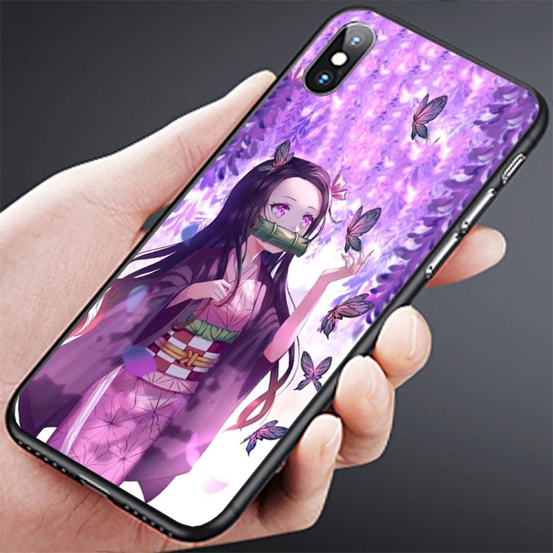 Meizu Meilan Mblu V8 X8 17 MX4 18 Pro 2 3 Max Printed Shell Black soft Phone case Kimetsu no Yaiba Demon Slayer Kamado Nezuko