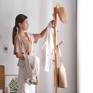 [HÀNG XIN ] Cây treo quần áo đứng 100% Gỗ Tự Nhiên Xuất Khẩu - Giá treo quần áo gỗ - HD2