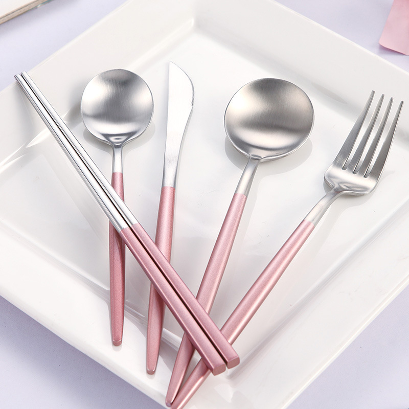 Bộ dụng cụ bàn ăn bằng thép không gỉ 304 tiện dụng cho nhà bếp