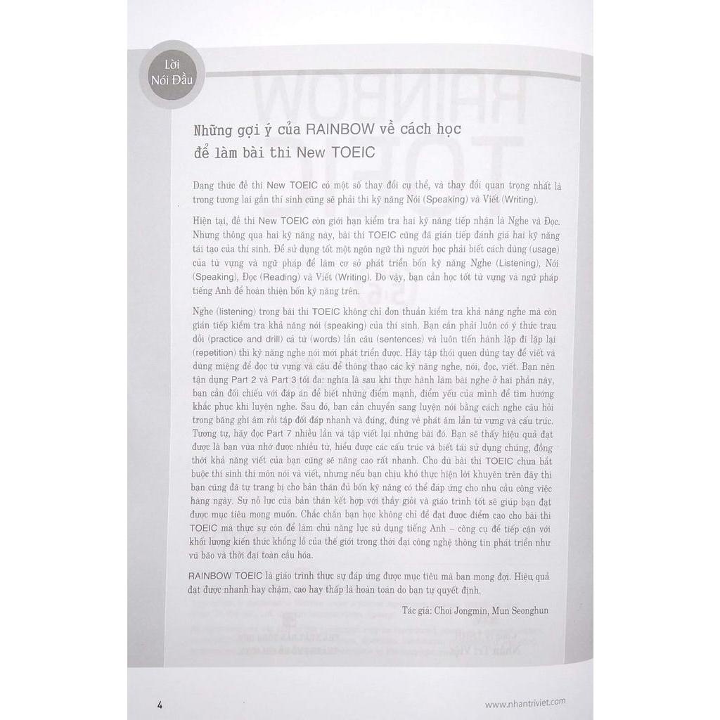 Sách Rainbow TOEIC - Part 5,6