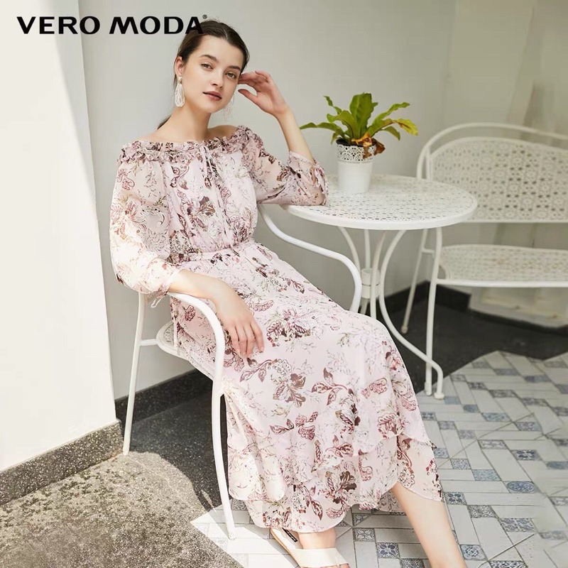 Đầm hoa trễ vai Vero Moda