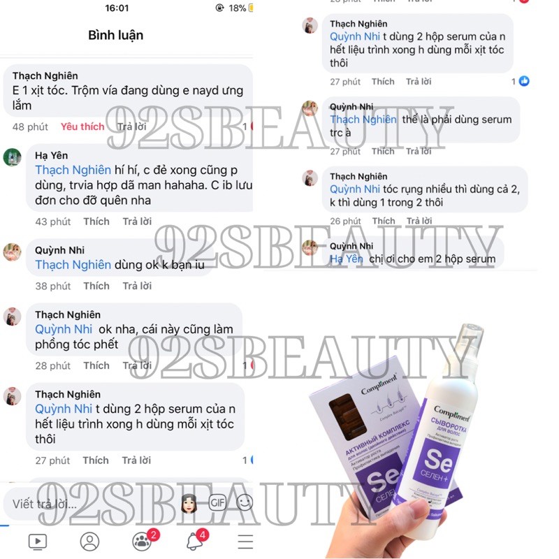 Serum kích thích mọc tóc, ngăn ngừa rụng tóc Compliment Se Selen+ | BigBuy360 - bigbuy360.vn