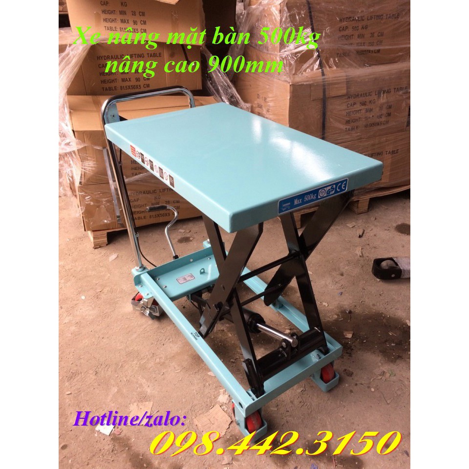 Xe nâng mặt bàn 500kg