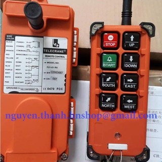 Bộ điều khiển cẩu trục F21-E1 RX , tay cẩu cầu trục cần trục Telecrane