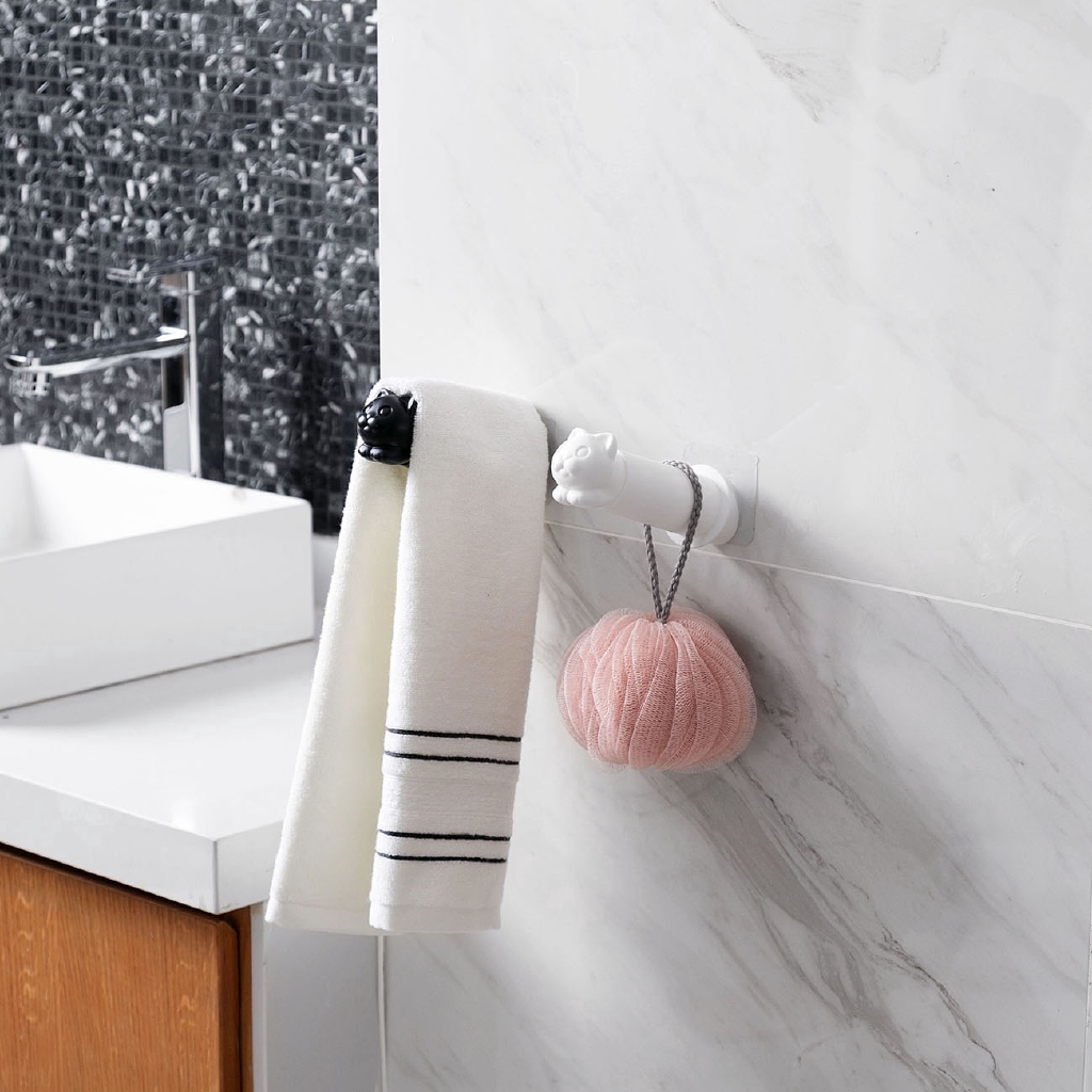 Giá Treo Cuộn Giấy Vệ Sinh Gắn Tường Hình Mèo Dễ Thương