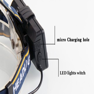 Đèn LED đội đầu siêu sáng có cổng sạc USB