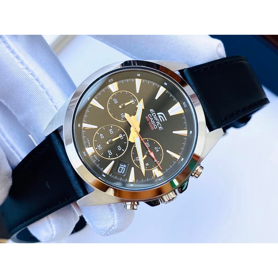Đồng hồ nam dây da chính hãng Casio EDIFICE EFV-630L-1AVUDF