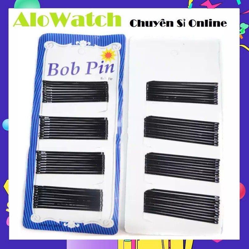 Set 60 Kẹp Tóc - Kẹp Tâm Kẹp Xỉa Màu Trơn Đen Thời Trang Dễ Thương [ KÈM ẢNH THẬT ]