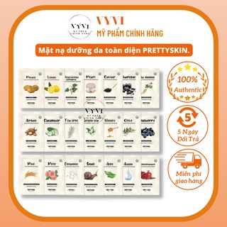 Mặt Nạ Prettyskin Total Solution Essential Sheet Mask 23ml, Mask Preetyskin 21 loại tinh chất