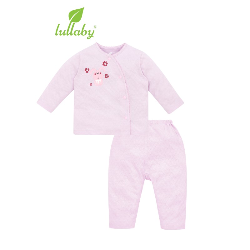 Lullaby Bộ quần áo cài lệch NH609610P BST Pointelle 2021