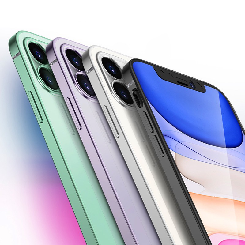 Apple Ốp Điện Thoại Tpu Dẻo Tráng Gương Siêu Mỏng Trong Suốt Hình Vuông Sang Trọng Cho Iphone 11 Pro 11pro Max Xr Xs Max 6 7 8 Plus Se 2020 12 | BigBuy360 - bigbuy360.vn