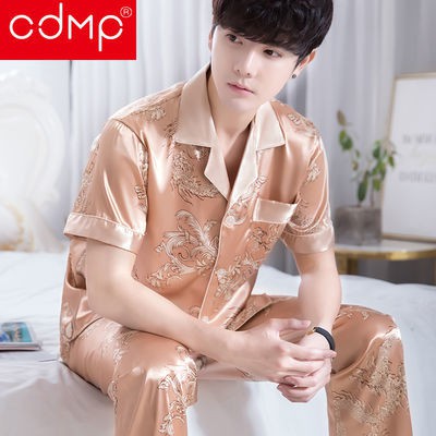 Bộ Đồ Ngủ Pijama Ngắn Tay Phong Cách Hàn Quốc Cho Nam