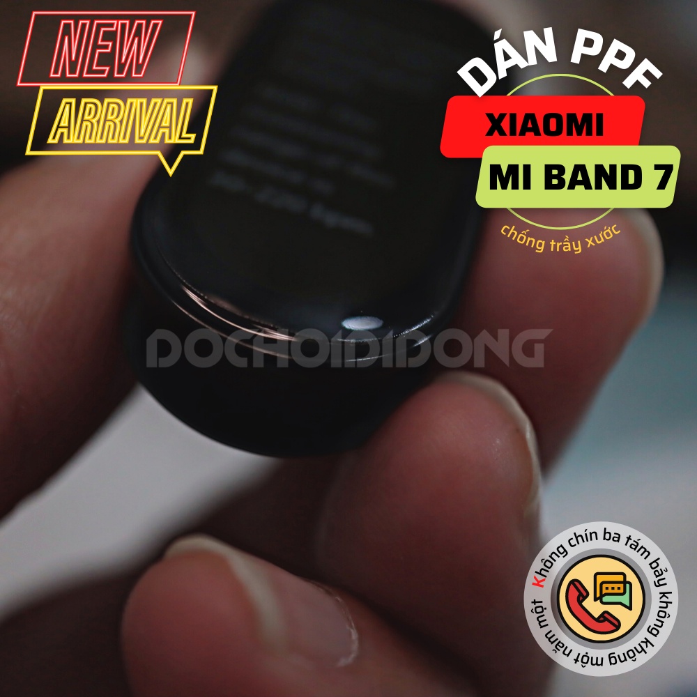 DÁN BẰNG NƯỚC- MIẾNG DÁN PPF BỘ 4 MIẾNG ĐỒNG HỒ Mi Band 7 Trong, Nhám Cao Cấp