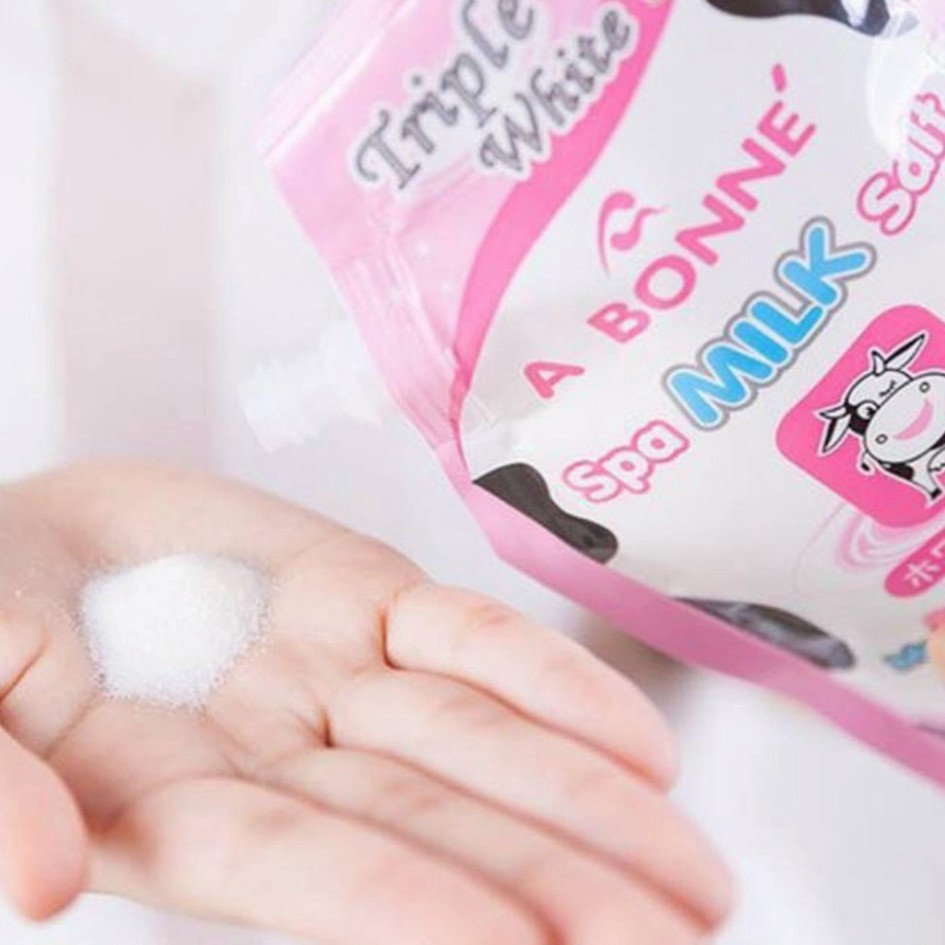 Muối Bò Tắm Tẩy Tế Bào Chết Body A Bonne Spa Milk Salt Hương Sữa Tươi 350gr