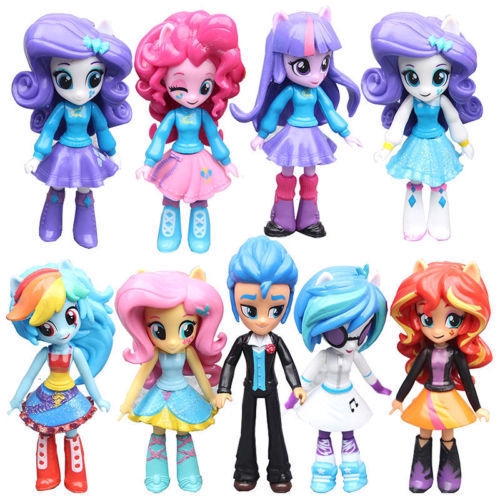 Set 9 búp bê Pony 12cm xinh xắn chất lượng cao