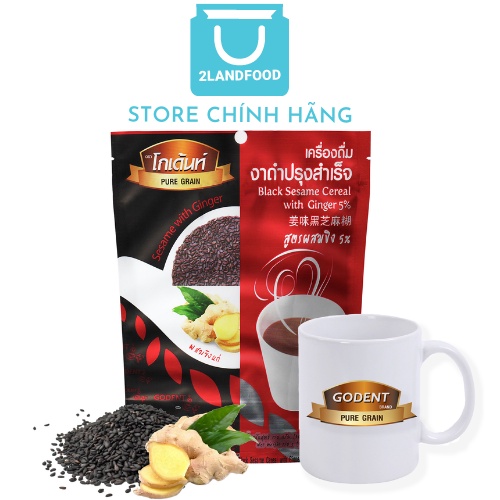 Ngũ Cốc Dinh Dưỡng Godent Từ Mè Đen Và Gừng - Túi 150g