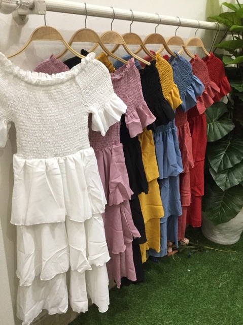 VÁY TRỄ VAI TẦNG MS13717 | BigBuy360 - bigbuy360.vn