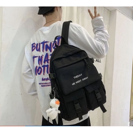 Balo đi học nam nữ du lịch thời trang, Balo nữ đẹp ulzzang cao cấp unisex đựng vừa laptop hàn quốc Wway114
