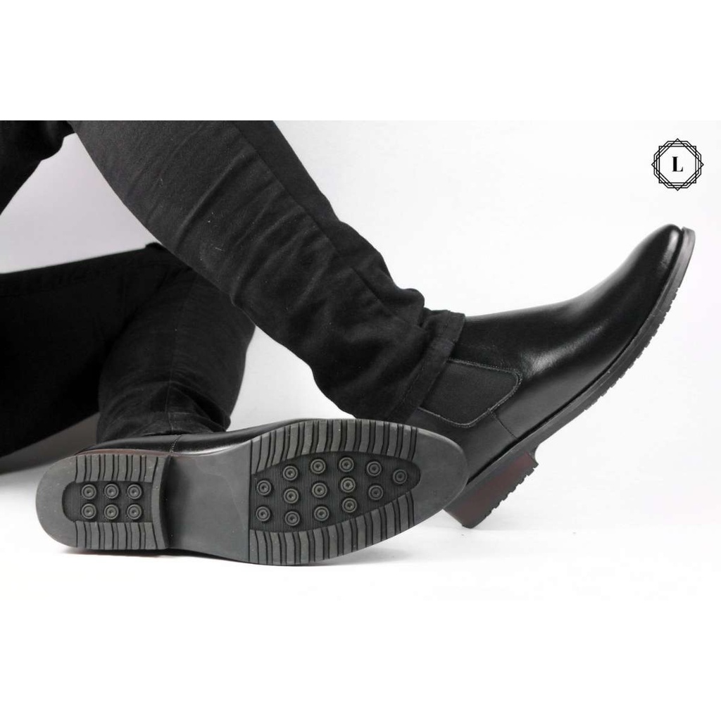 Giày da công sở nam Chelsea Boot 102 da bò nguyên tấm Lucas shoes bảo hành 1 năm | WebRaoVat - webraovat.net.vn