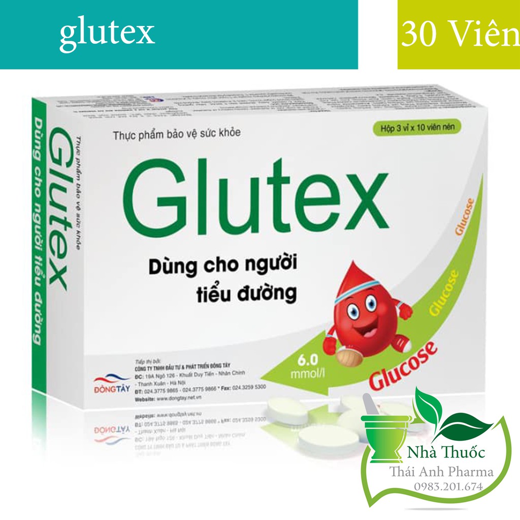 GLUTEX - Hỗ Trợ Hạ Đường Huyết, Điều Trị Và Ngăn Ngừa Biến Chứng Tiểu Đường, Đái Tháo Đường, Mỡ Máu Cao.