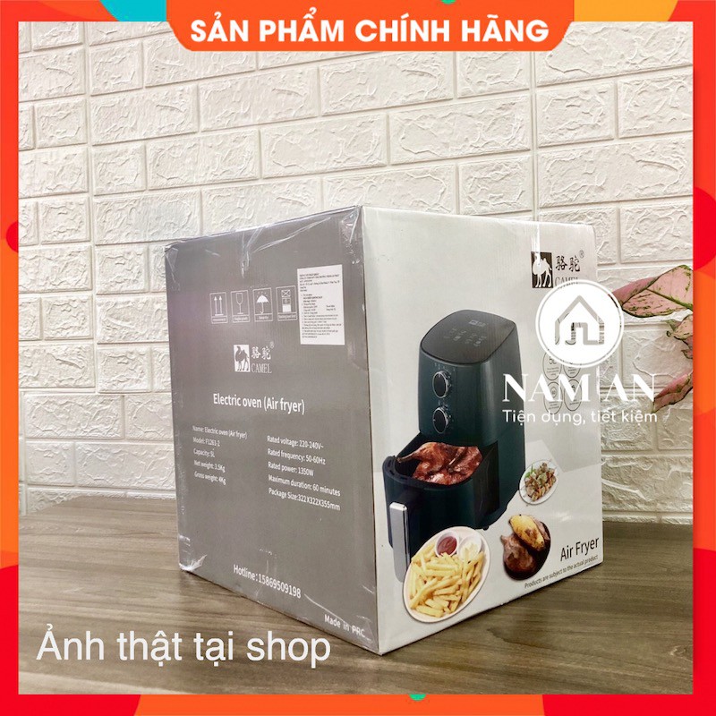 Nồi Chiên Không Dầu 5Lít Camel [FREESHIP] - Ảnh Thật - Mẫu mới 2021 - Bảo hành 12 tháng