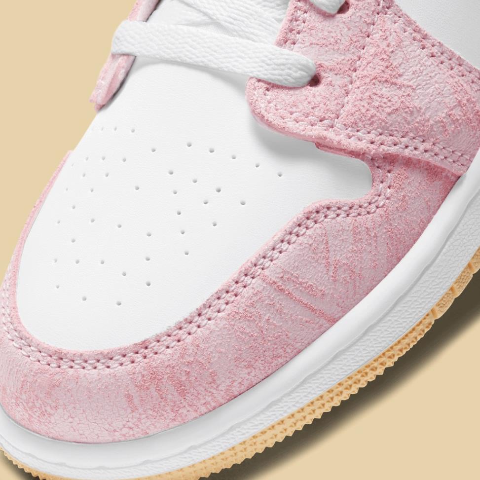 Giày thể thao jordan hồng giọt sơn cổ thấp, Giày sneaker nữ thấp cổ jodan hồng paint drip hot nhất 2021 Full Box Bill