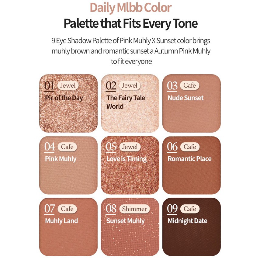 Bảng mắt 9 ô Play Color Eyes #Muhly Romance | BigBuy360 - bigbuy360.vn