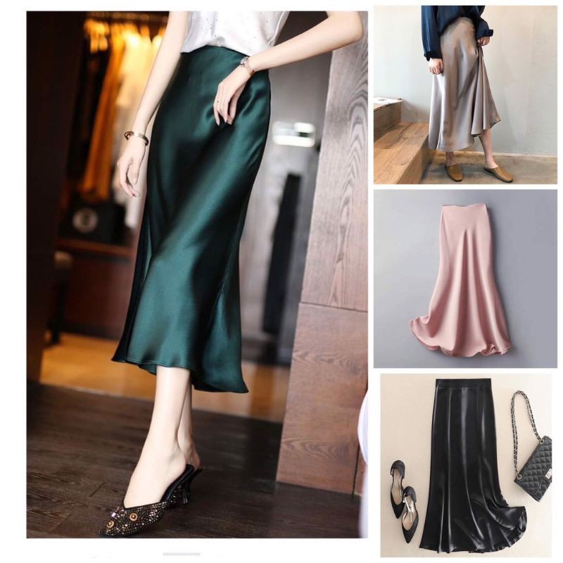 ®CHÂN VÁY LỤA DÁNG DÀI CAO CẤP
