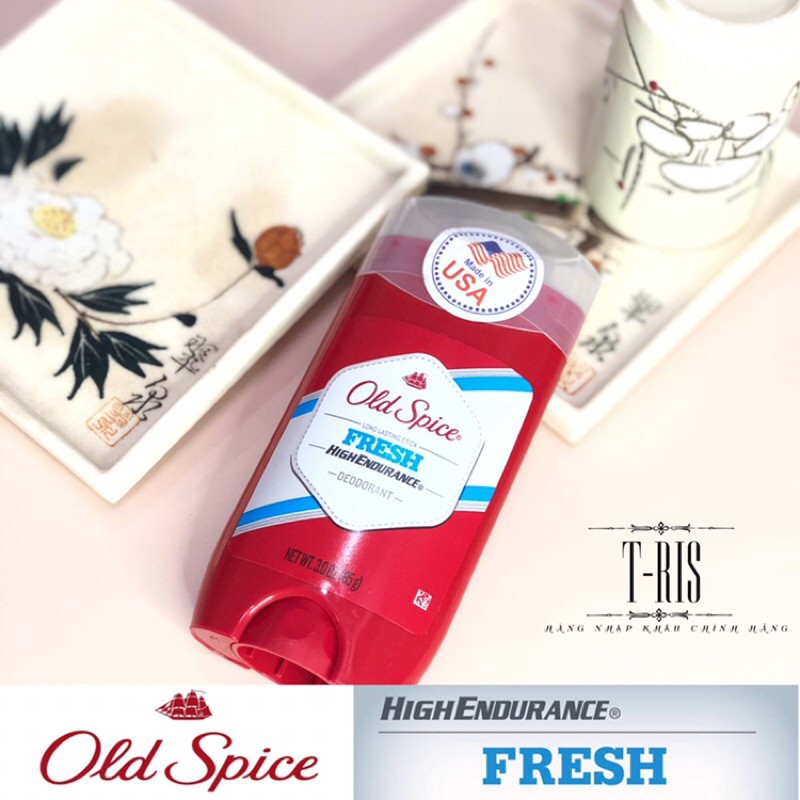 [USA] Lăn khử mùi Old Spice Fresh 85g( ruột xanh- Ngăn tiết mô hôi)- Nhập khẩu chính hãng P&G-USA-Giá tốt